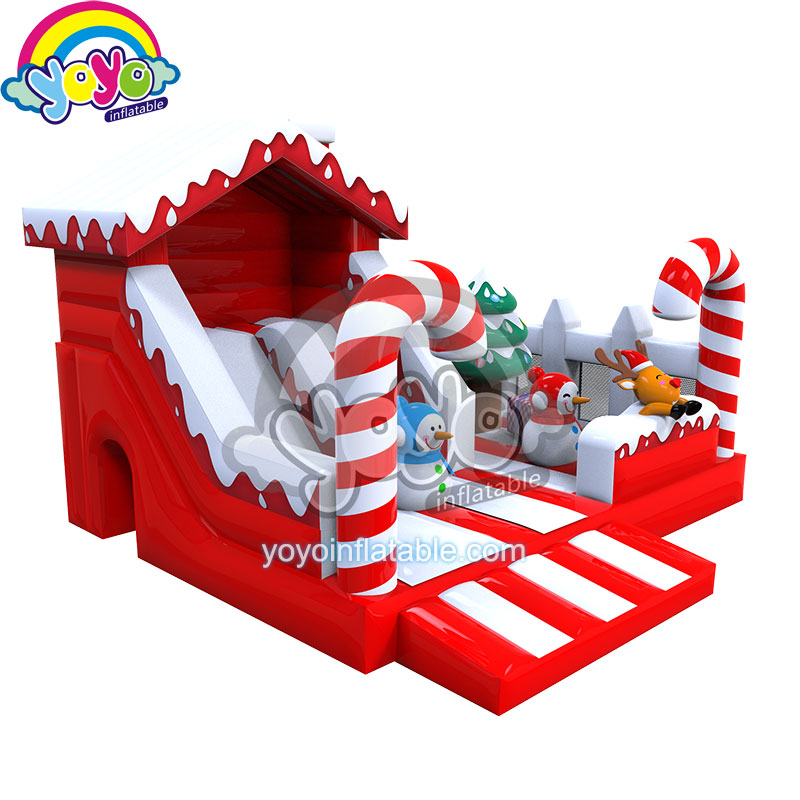 Inflatable Christmas Snowman Bouncer Slide Combo YY-NCO18816 (3)