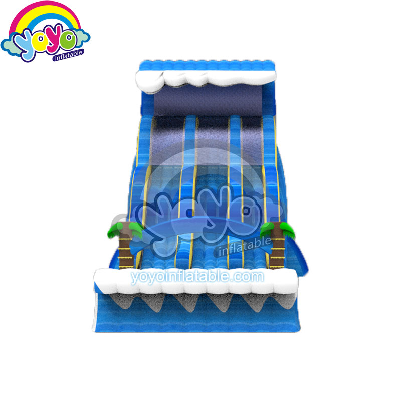 24ft Blue Marble Coconut Tree Inflatable Water Slide YNWSL-2005 (3)