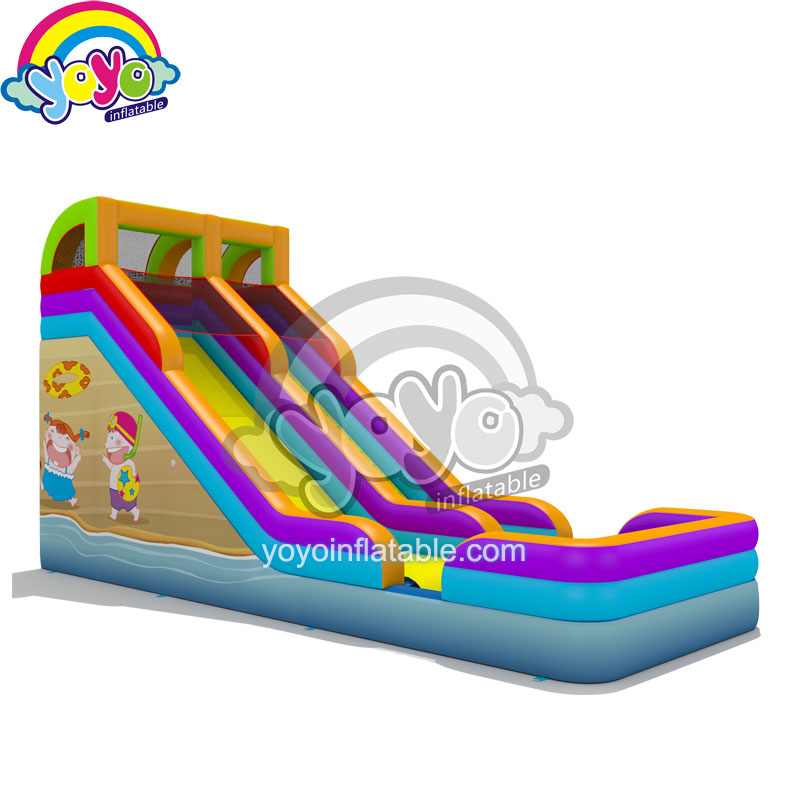 16ft Inflatable Beach Themed Water Slide YWSL-2001 (2)