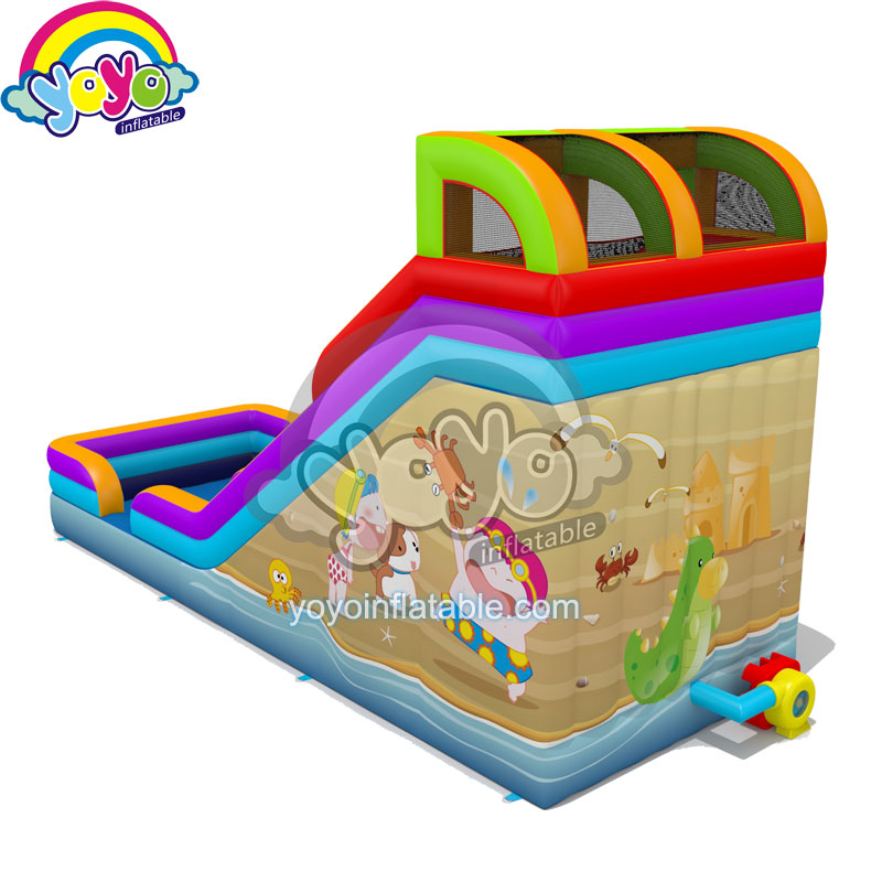 16ft Inflatable Beach Themed Water Slide YWSL-2001 (3)