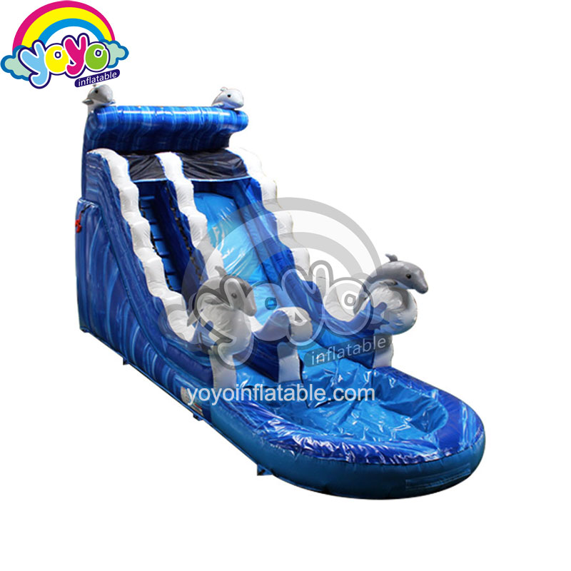 16ft Inflatable Dolphin Water Slide YWSL-19004 (1)
