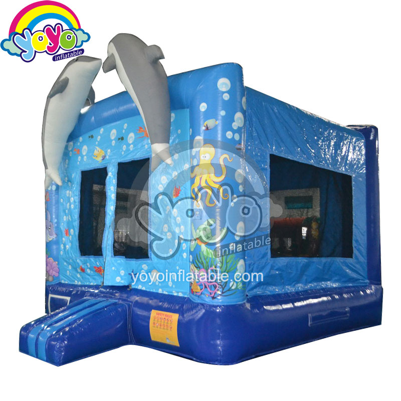 13ft 3-in-1 Dolphin Bounce House YY-BO13104 (2) 13ft 3-in-1 Dolphin Bounce House YY-BO13104