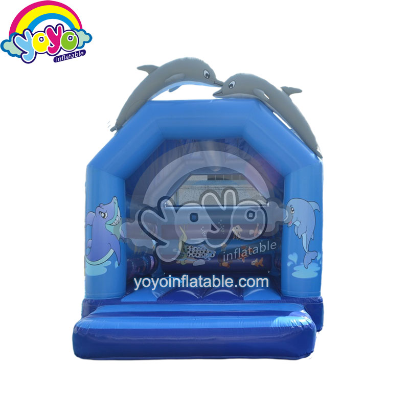 YY-BO2012005 (1) 16ft Dolphin Inflatable Bouncer with Digital Printing YY-BO2012005