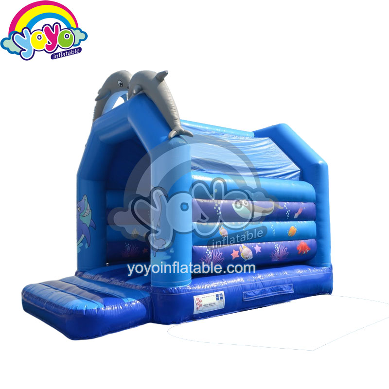 YY-BO2012005 (2) 16ft Dolphin Inflatable Bouncer with Digital Printing YY-BO2012005