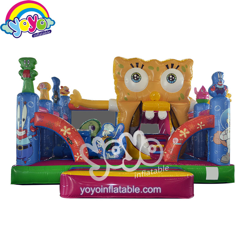 YY-AP140036 (1) 20 Feet SpongeBob Theme Inflatable Playground YY-AP140036