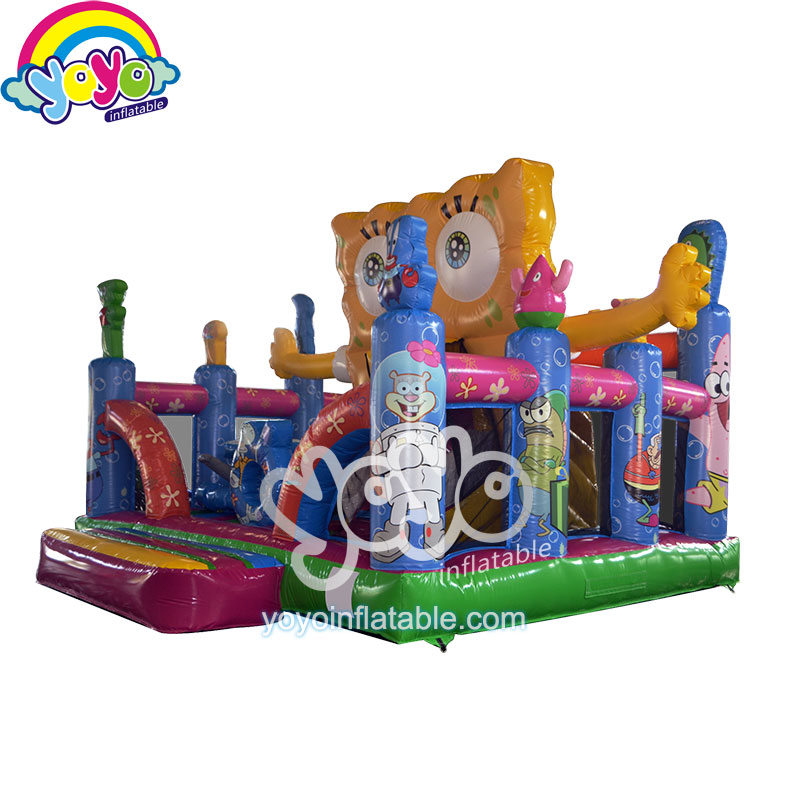 YY-AP140036 (2) 20 Feet SpongeBob Theme Inflatable Playground YY-AP140036