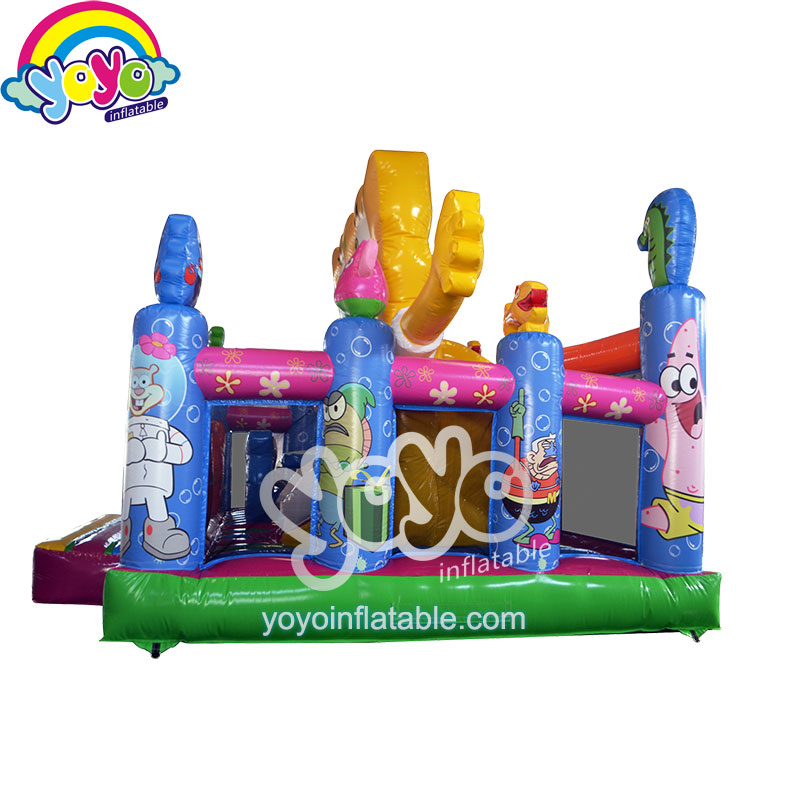 YY-AP140036 (3) 20 Feet SpongeBob Theme Inflatable Playground YY-AP140036