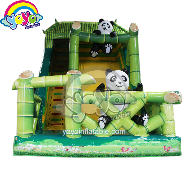 YY-DSL18008 (2) 22ft H Panda Playground Inflatable Slide YY-DSL18008