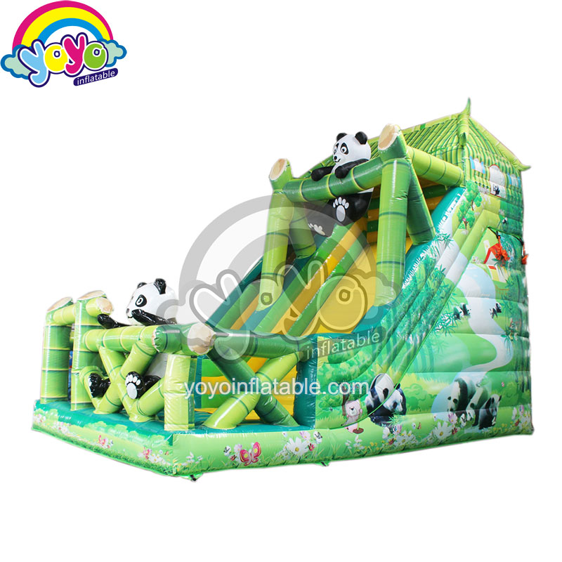 YY-DSL18008 (3) 22ft H Panda Playground Inflatable Slide YY-DSL18008