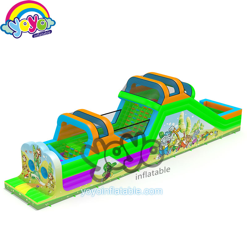 YY-NOB171002 (1) Animal Race Inflatable Obstacle Course for Kids YY-NOB171002