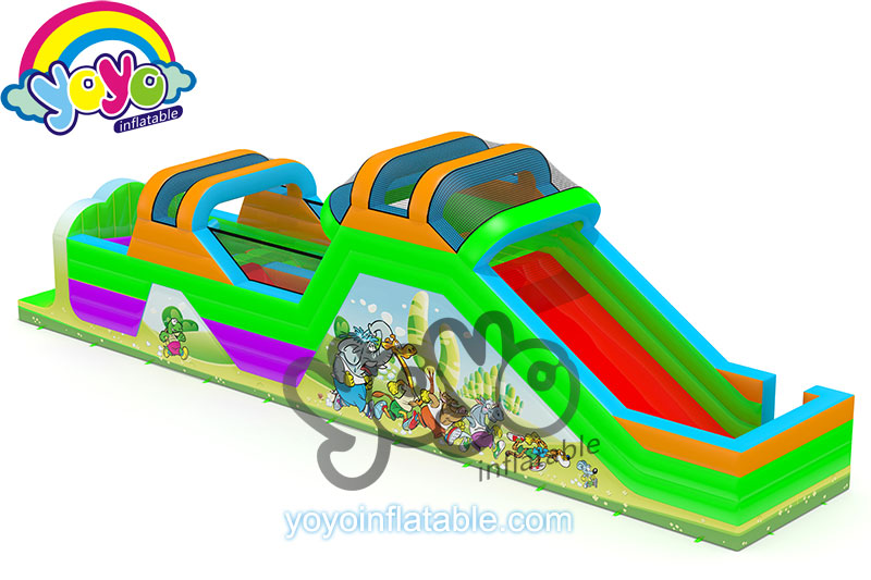 YY-NOB171002 (3) Animal Race Inflatable Obstacle Course for Kids YY-NOB171002