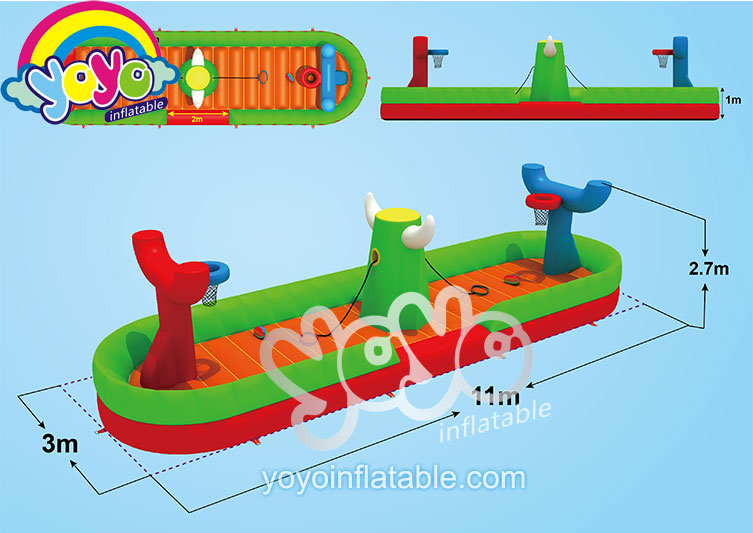 YY-NSP2119 (3) Inflatable Push and Pull Basketball Sport Game YY-NSP2119