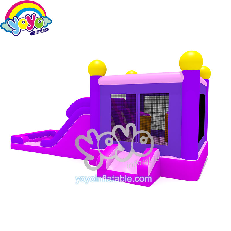 YY-NWCO2123 (2) Pink Princess Castle Inflatable Wet/Dry Combo YY-NWCO2123