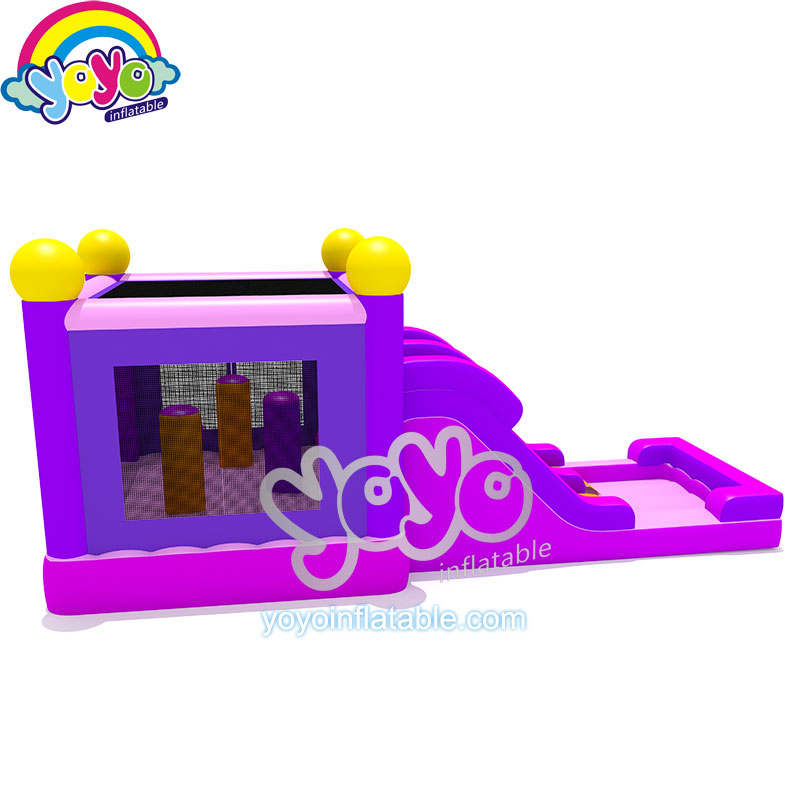 YY-NWCO2123 (3) Pink Princess Castle Inflatable Wet/Dry Combo YY-NWCO2123
