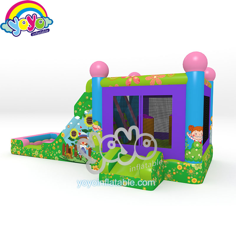 YY-NWCO2124 (2) Dream Garden Inflatable Castle Wet/Dry Combo YY-NWCO2124