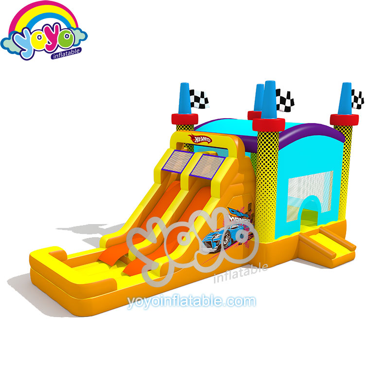 YY-NWCO2126 (1) Racing Car Bouncer Inflatable Wet/Dry Combo YY-NWCO2126