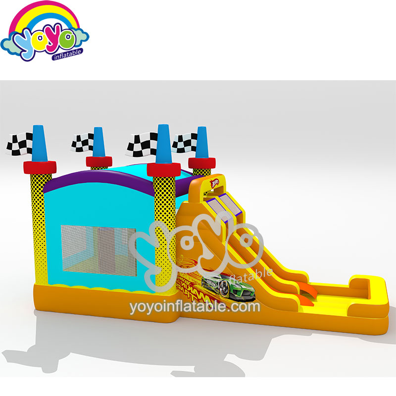 YY-NWCO2126 (2) Racing Car Bouncer Inflatable Wet/Dry Combo YY-NWCO2126