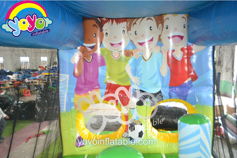 YY-OB14004 (4) 28' Football Theme Inflatable Obstacle Bouncer YY-OB14004