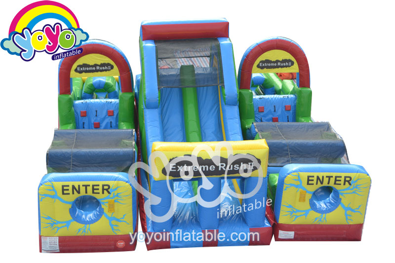 YY-OB15026 (3) 34ft Adrenaline Rush Inflatable Obstacle Course YY-OB15026