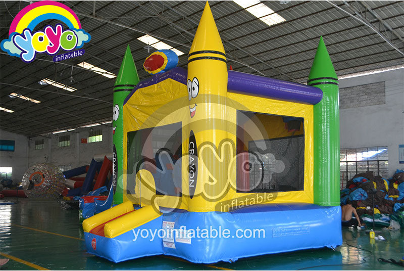 YY-WCO15106 (3) 28ft Colorful Crayon Inflatable Wet/Dry Combo YY-WCO15106
