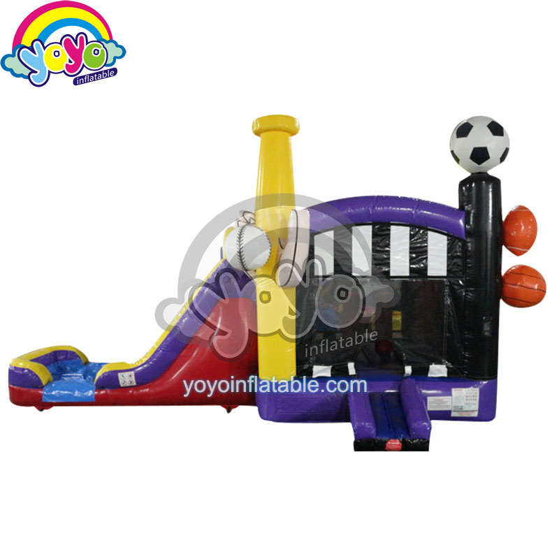 YY-WCO16017 (1) 28ft Sports Theme Bouncy Castle Wet/Dry Combo YY-WCO16017