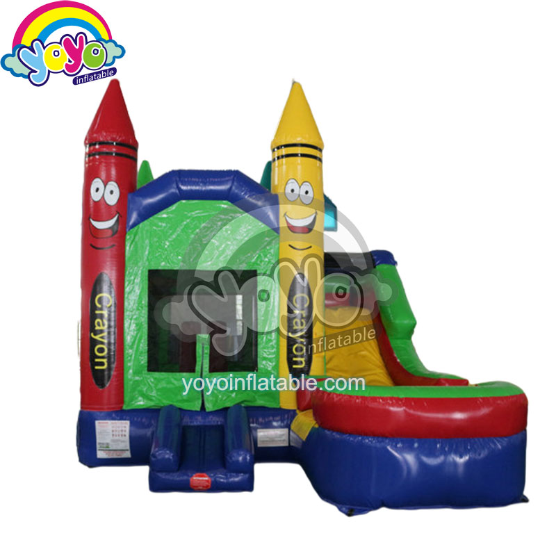 YY-WCO16020 (1) 5-In-1 Crayon Bounce House Wet/Dry Combo YY-WCO16020