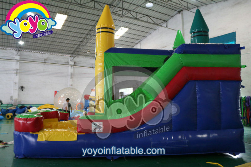 YY-WCO16020 (3) 5-In-1 Crayon Bounce House Wet/Dry Combo YY-WCO16020