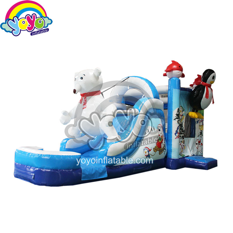 YY-WCO18012 (1) White Bear and Penguin Inflatable Wet/Dry Combo YY-WCO18012