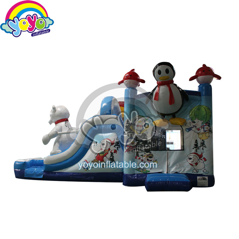 YY-WCO18012 (2) White Bear and Penguin Inflatable Wet/Dry Combo YY-WCO18012