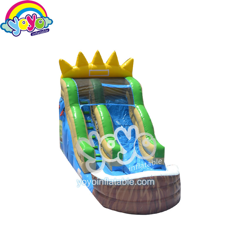 YY-WSL15007 (1) 18' H Coconut Tree Cool Inflatable Water Slide YY-WSL15007