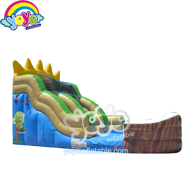 YY-WSL15007 (2) 18' H Coconut Tree Cool Inflatable Water Slide YY-WSL15007