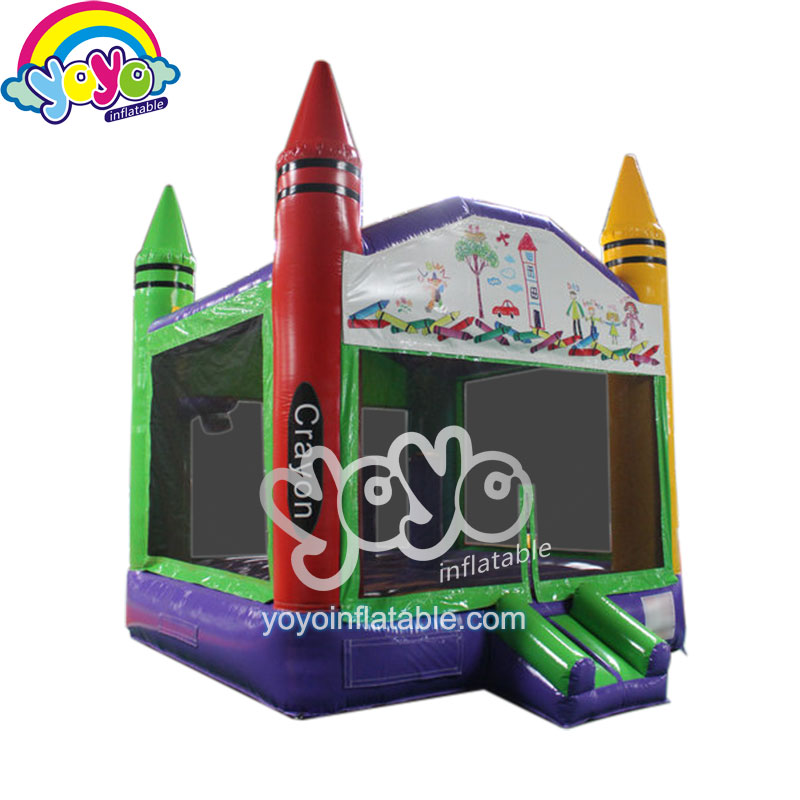Commercial Bounce House Crayon Jumping Castle YBO-19004 (1) Commercial Bounce House Crayon Jumping Castle YBO-19004 (1)