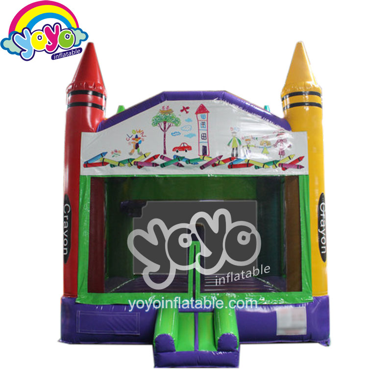 Commercial Bounce House Crayon Jumping Castle YBO-19004 (2) Commercial Bounce House Crayon Jumping Castle YBO-19004 (2)