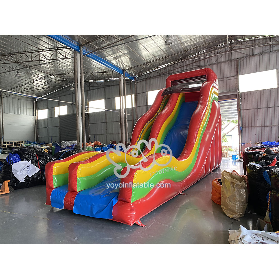 Rainbow Wave Single Lane Inflatable Slide YY-SL23042 (3) Rainbow Wave Single Lane Inflatable Slide YY-SL23042 3