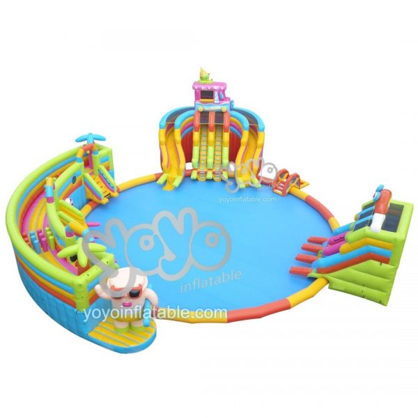 Sunny Cool Summer Inflatable Water Slide Park YY-WSL23071