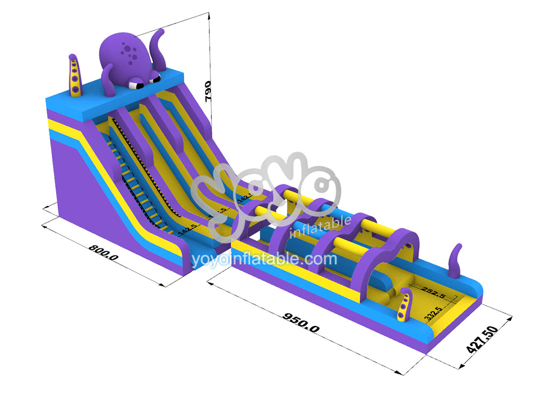 Giant Octopus Commercial Inflatable Water Slide YY-WSL23067 (3) Giant Octopus Commercial Inflatable Water Slide YY-WSL23067 3