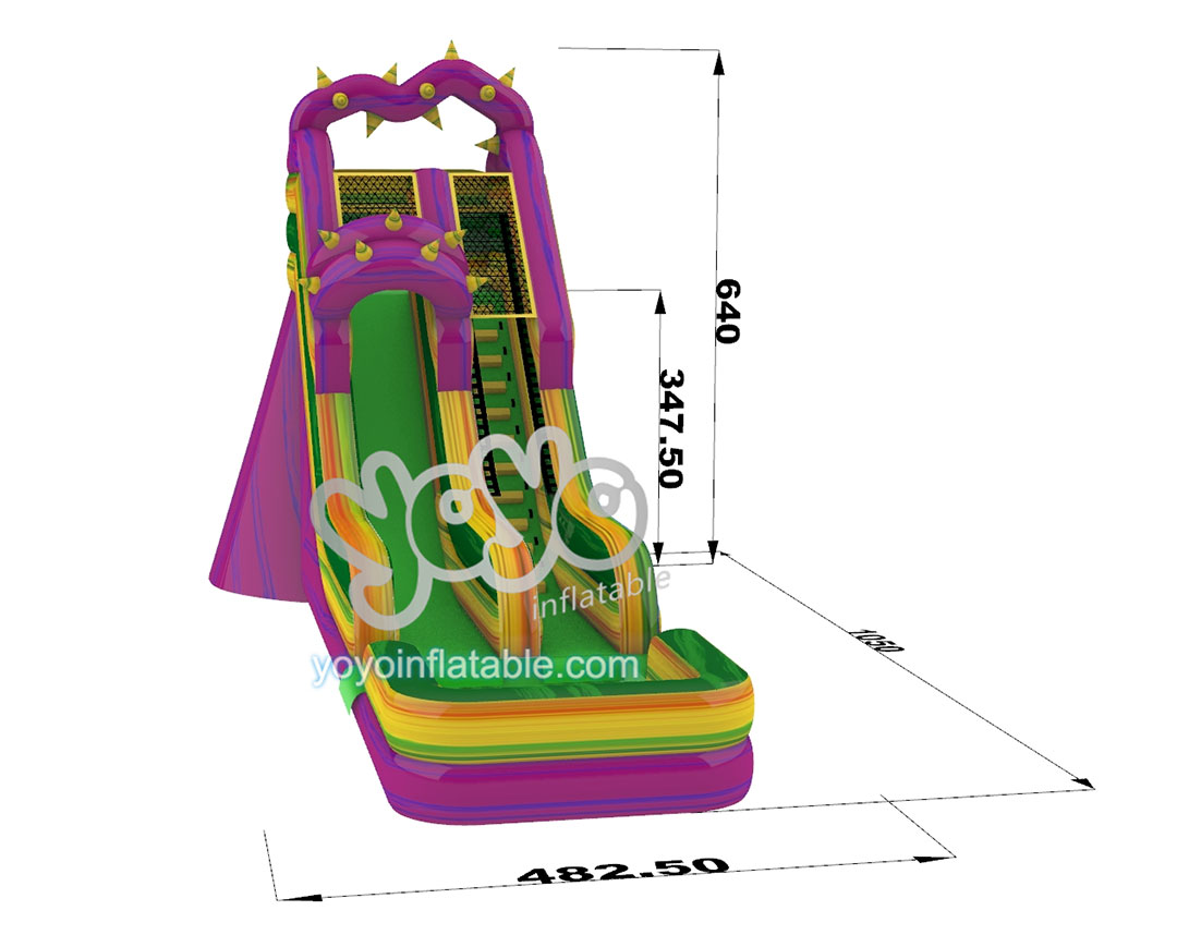 Psychedelic Forest Commercial Inflatable Water Slide YY-WSL23065-E (2) Psychedelic Forest Commercial Inflatable Water Slide YY-WSL23065-E 2