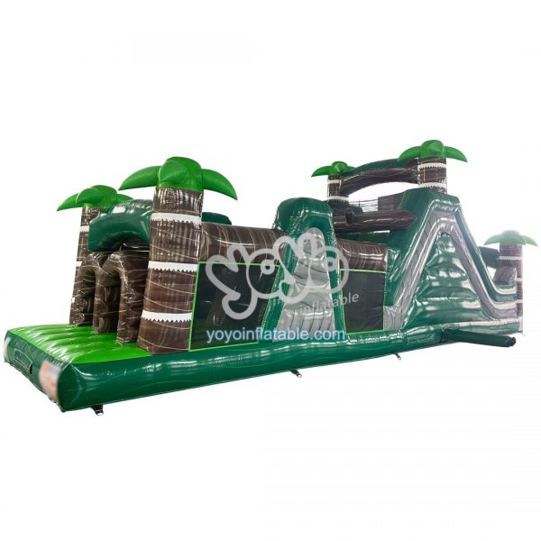 Tropical Tree Commercial Inflatable Obstacle Course YY-OB240401
