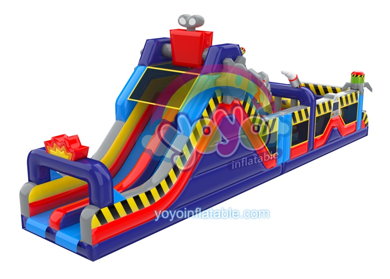Robot Invasion Obstacle Course Bounce House YY-OB241007 (2) Robot Invasion Obstacle Course Bounce House YY-OB241007 (2)