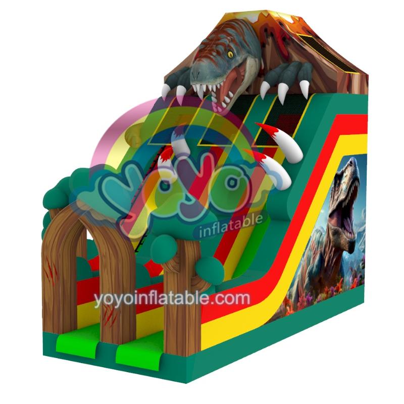 Dinosaur Double Lines Dry Inflatable Slide YY-SL250215 (2) Dinosaur Double Lines Dry Inflatable Slide YY-SL250215 (2)