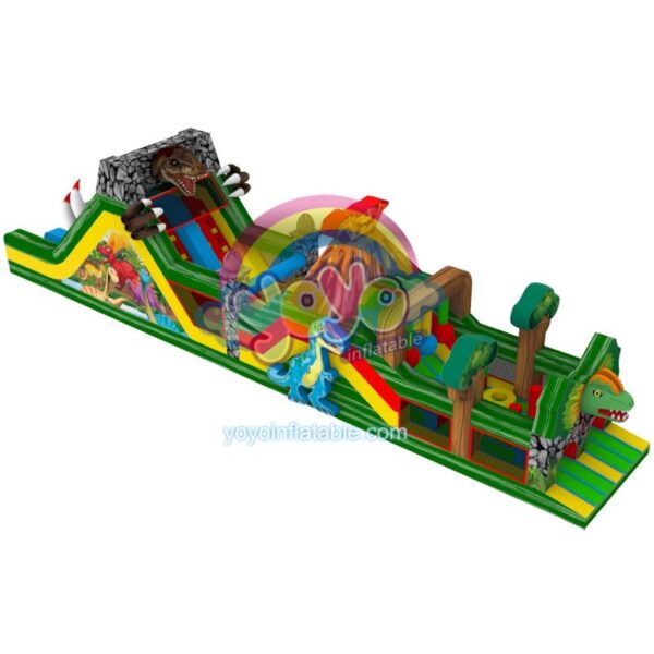 Age of Dinosaurs Inflatable Obstacle Course YY-OB250214 (1)