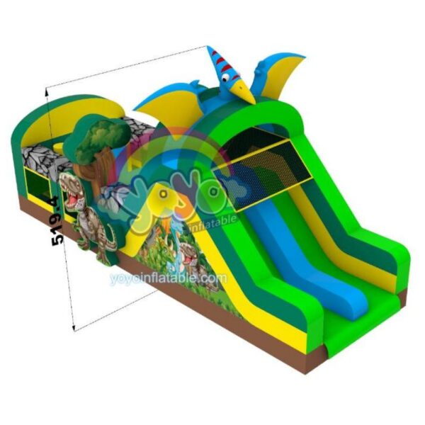 Dinosaurs Themed Inflatable Obstacle Course Jumper YY-OB250213 (2)