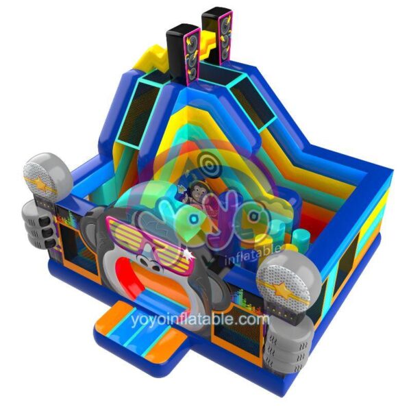 Rock Chimpanzees Inflatable Combo Bounce House YY-CO250436 (1)