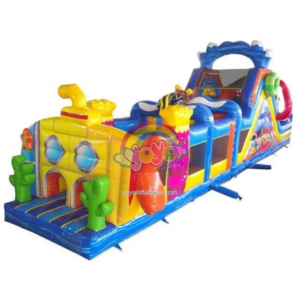 Undersea Kingdom Inflatable Obstacle Course Jumper YY-OB250316