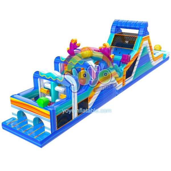 Undersea Treasure Inflatable Obstacle Course YY-OB250318 (1)