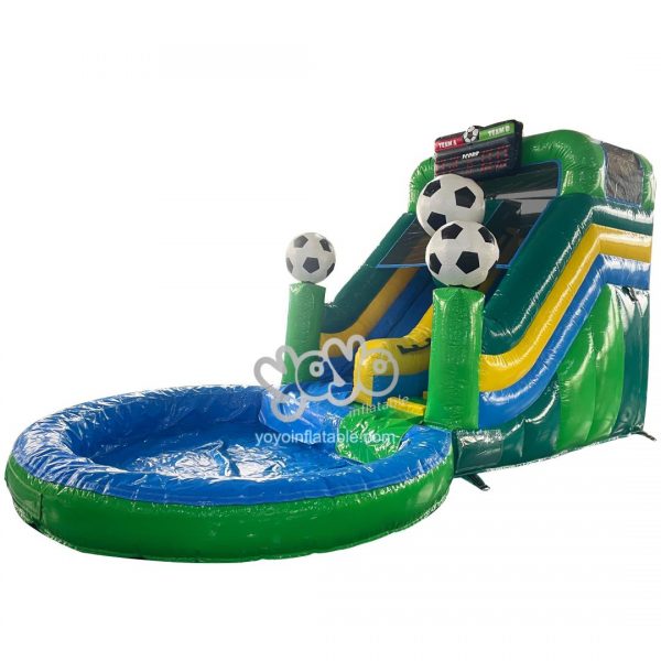 Football Match Commercial Inflatable Water Slide YY-WSL250432
