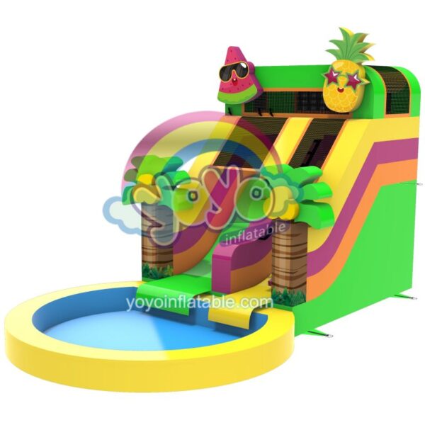 Inflatable Tropical Fruits Commercial Water Slide YY-WSL250429 (1)