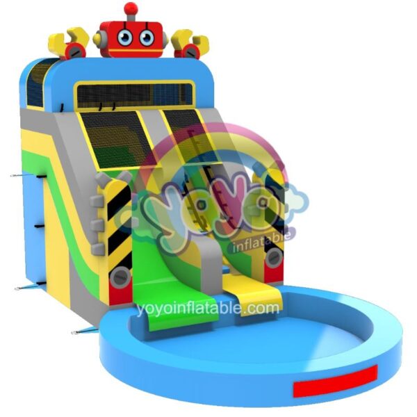 Robot Inflatable Commercial Water Slide YY-WSL250425 (1)