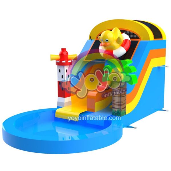 Surfing Duck Inflatable Commercial Water Slide YY-WSL250427 (1)