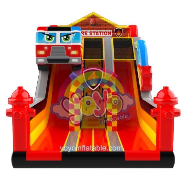 Fire Station Commercial Dry Inflatable Slide YY-SL250619 (2)